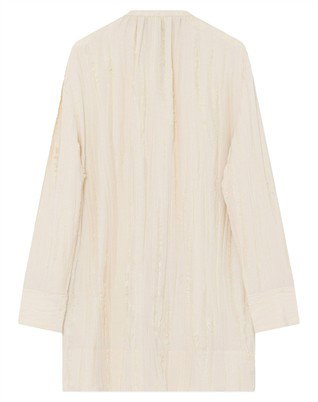 Glover Structured Fringes Kjole - Pistachio Shell